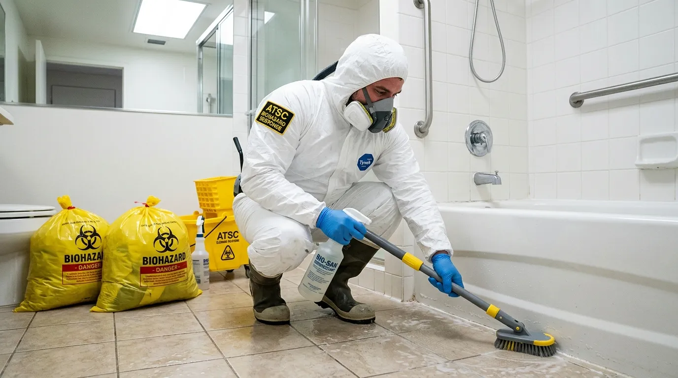 Decontamination equipment deployed for Blood Cleanup in Airway Heights
